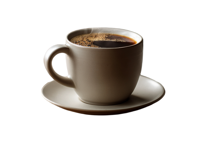 Hot brewed Perk+ coffee