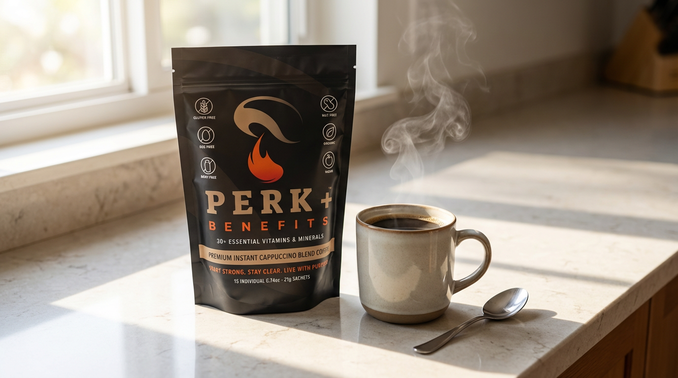 Perk+ Benefits premium instant latte
